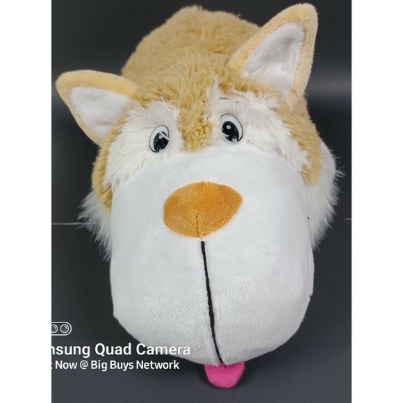 Flip A Zoo Hazel HUSKY + Urso POLAR BEAR 17" Stuffed Pillow Huggable Plushie Toy - Picture 2 of 12